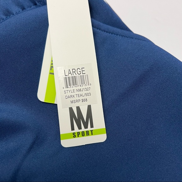 Nicole Miller Sport Jogger Dark Teal Scuba Stripe Size Large - Picture 7 of 10